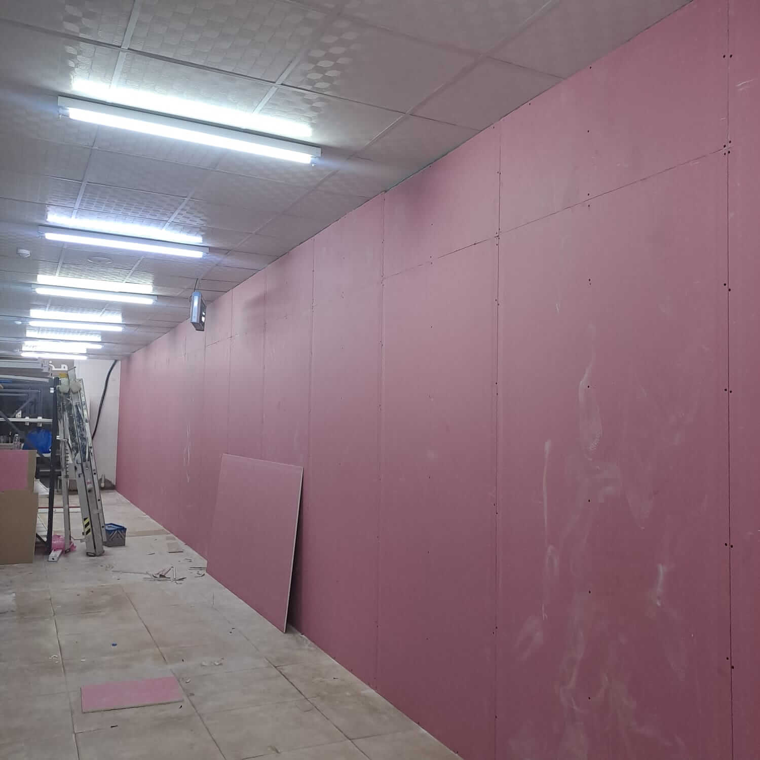 جبس بورد جدار - مشروع سكني