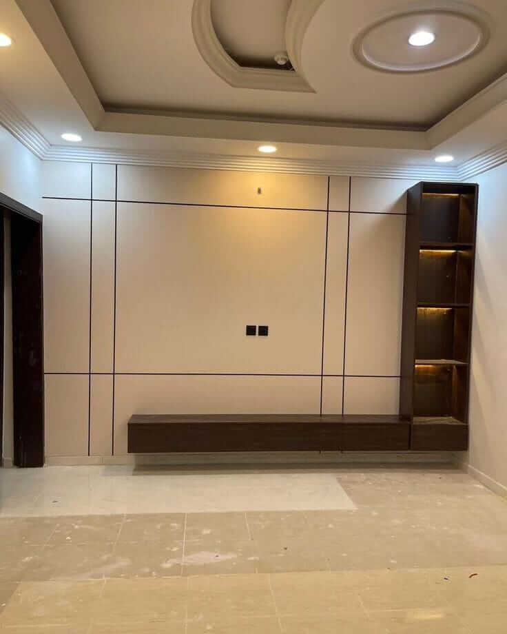 بديل الشيبورد مع دولاب خشب - مشروع سكني